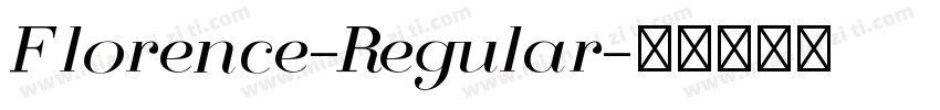 Florence-Regular字体转换