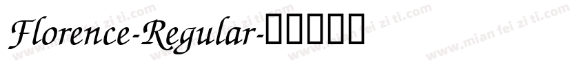 Florence-Regular字体转换