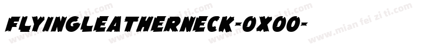 FlyingLeatherneck-OXOo字体转换