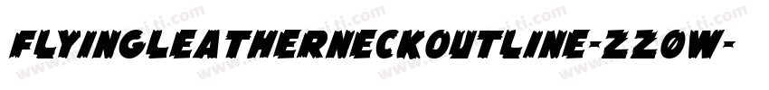 FlyingLeatherneckOutline-zz0w字体转换