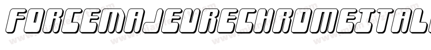 ForceMajeureChromeItalic-EvVe字体转换