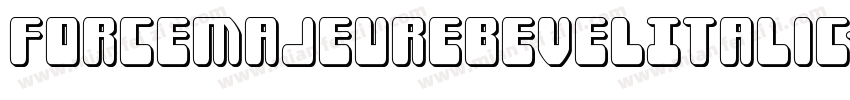 ForceMajeureBevelItalic-W3wA字体转换