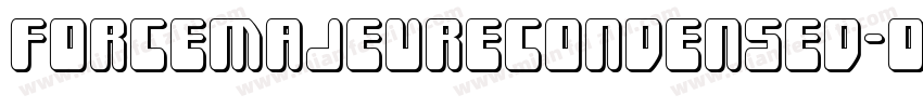 ForceMajeureCondensed-O4BP字体转换