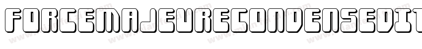 ForceMajeureCondensedItalic-ZDd8字体转换