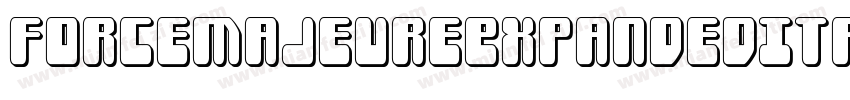ForceMajeureExpandedItalic-D2q1字体转换
