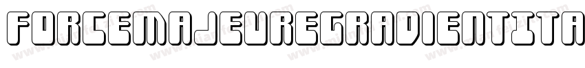 ForceMajeureGradientItalic-qPjV字体转换