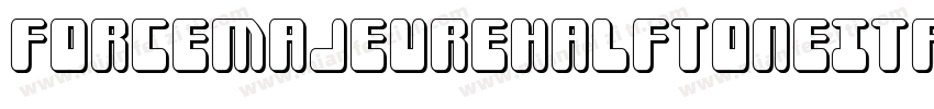 ForceMajeureHalftoneItalic-JP5x字体转换