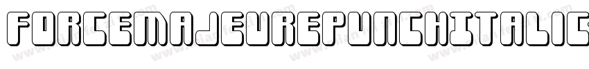 ForceMajeurePunchItalic-yW8M字体转换