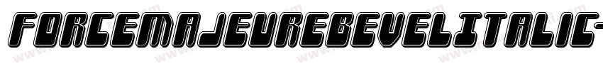 ForceMajeureBevelItalic-W3wA字体转换