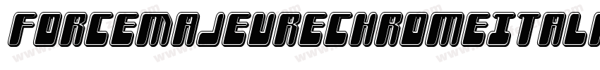 ForceMajeureChromeItalic-EvVe字体转换