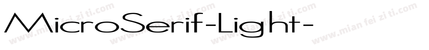 MicroSerif-Light字体转换