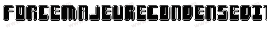 ForceMajeureCondensedItalic-ZDd8字体转换