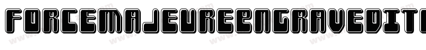 ForceMajeureEngravedItalic-xeB5字体转换