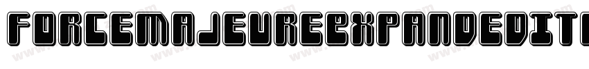 ForceMajeureExpandedItalic-D2q1字体转换