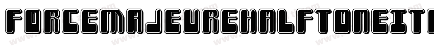 ForceMajeureHalftoneItalic-JP5x字体转换