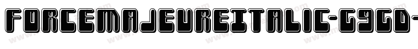 ForceMajeureItalic-G9GD字体转换