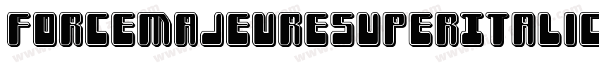 ForceMajeureSuperItalic-lvAy字体转换