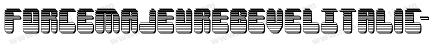 ForceMajeureBevelItalic-W3wA字体转换