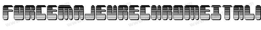 ForceMajeureChromeItalic-EvVe字体转换