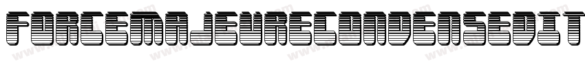 ForceMajeureCondensedItalic-ZDd8字体转换