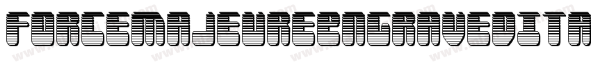 ForceMajeureEngravedItalic-xeB5字体转换