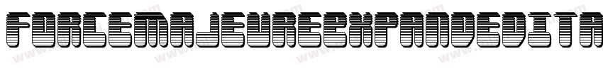 ForceMajeureExpandedItalic-D2q1字体转换