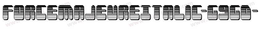 ForceMajeureItalic-G9GD字体转换