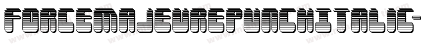 ForceMajeurePunchItalic-yW8M字体转换