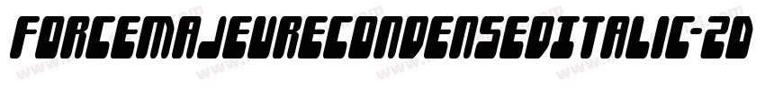 ForceMajeureCondensedItalic-ZDd8字体转换
