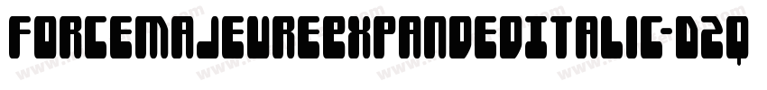 ForceMajeureExpandedItalic-D2q1字体转换