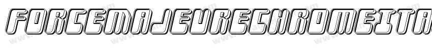 ForceMajeureChromeItalic-EvVe字体转换