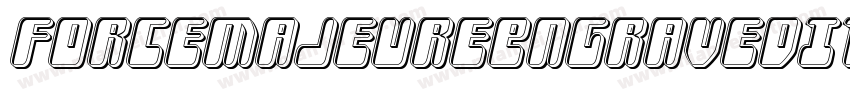 ForceMajeureEngravedItalic-xeB5字体转换