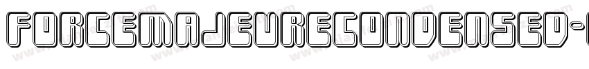 ForceMajeureCondensed-O4BP字体转换