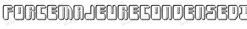 ForceMajeureCondensedItalic-ZDd8字体转换