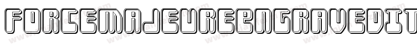 ForceMajeureEngravedItalic-xeB5字体转换