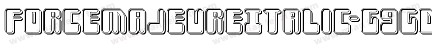 ForceMajeureItalic-G9GD字体转换