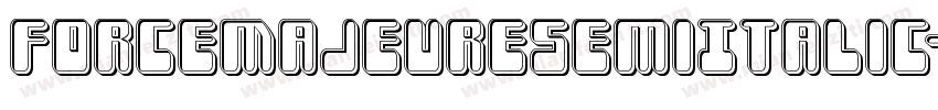 ForceMajeureSemiItalic-9jeL字体转换