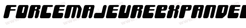 ForceMajeureExpandedItalic-D2q1字体转换