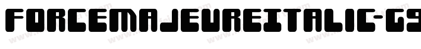 ForceMajeureItalic-G9GD字体转换
