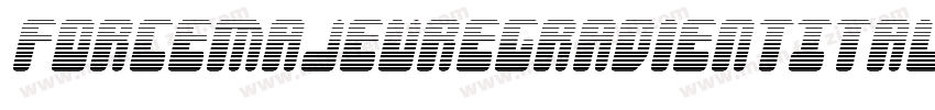 ForceMajeureGradientItalic-qPjV字体转换
