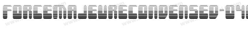 ForceMajeureCondensed-O4BP字体转换