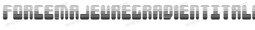 ForceMajeureGradientItalic-qPjV字体转换