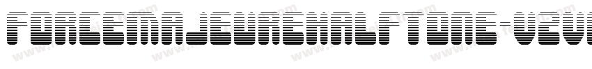 ForceMajeureHalftone-VZvw字体转换