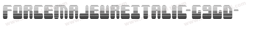ForceMajeureItalic-G9GD字体转换