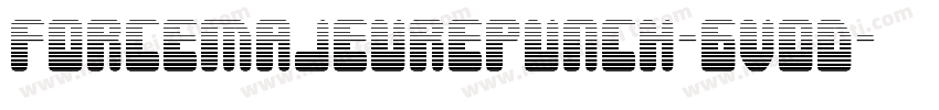 ForceMajeurePunch-6VoD字体转换