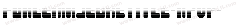 ForceMajeureTitle-n7VP字体转换