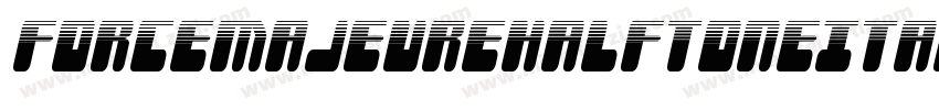 ForceMajeureHalftoneItalic-JP5x字体转换