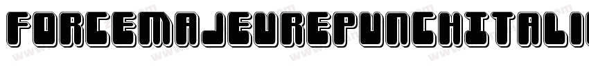 ForceMajeurePunchItalic-yW8M字体转换