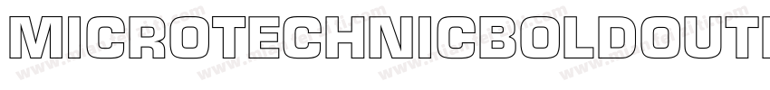 MicroTechnicBoldOutline字体转换