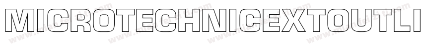 MicroTechnicExtOutline字体转换